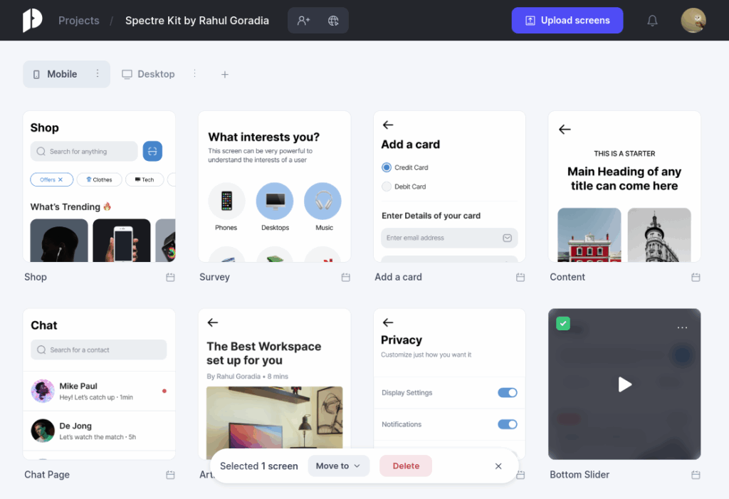 Print de tela do Presentator