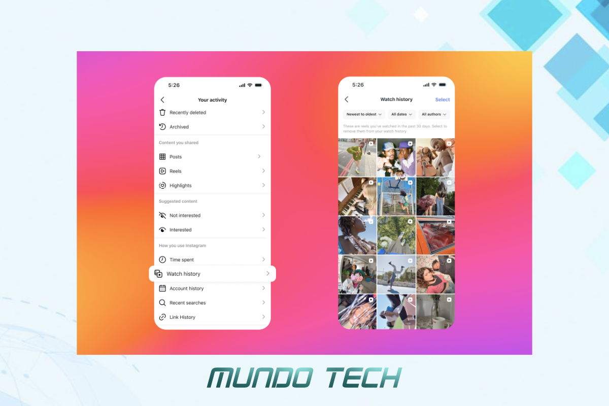 No momento, você está visualizando Instagram: Novo “Histórico de Reels” Facilita a Vida dos Usuários